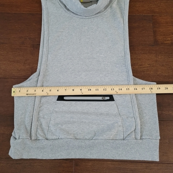 Zella Bounce Back Funnel Neck Sleeveless Athletic Vest Women's Size S Gray - Picture 8 of 9